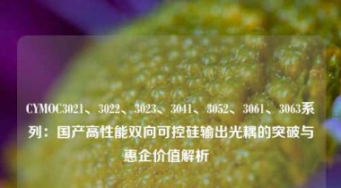 CYMOC3021、3022、3023、3041、3052、3061、3063系列：国产高性能双向可控硅输出光耦的突破与惠企价值解析  
