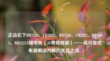 正品松下BR2330、CR2032、BR1225、CR2325、BR1632、BR1225A锂电池（3V带线焊脚）——高可靠性电源解决方案的优选之选  