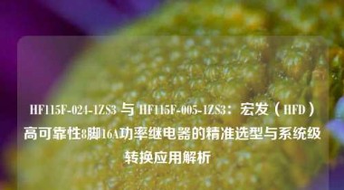 HF115F-024-1ZS3 与 HF115F-005-1ZS3：宏发（HFD）高可靠性8脚16A功率继电器的精准选型与系统级转换应用解析  