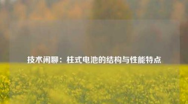 技术闲聊：柱式电池的结构与性能特点