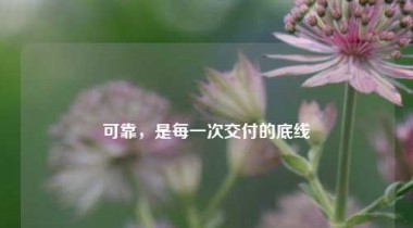 可靠，是每一次交付的底线