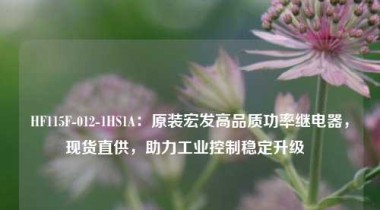 HF115F-012-1HS1A：原装宏发高品质功率继电器，现货直供，助力工业控制稳定升级  