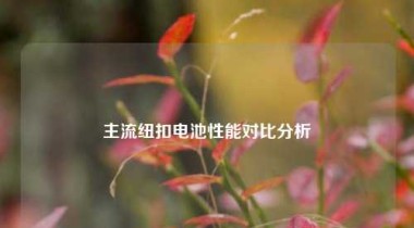主流纽扣电池性能对比分析