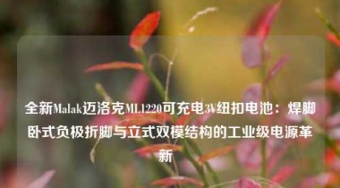 全新Malak迈洛克ML1220可充电3V纽扣电池：焊脚卧式负极折脚与立式双模结构的工业级电源革新  