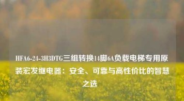 HFA6-24-3H3DTG三组转换14脚6A负载电梯专用原装宏发继电器：安全、可靠与高性价比的智慧之选  