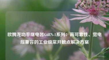 欧姆龙功率继电器G6RN-1系列：高可靠性、宽电压兼容的工业级常开触点解决方案