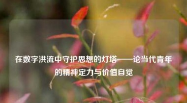 在数字洪流中守护思想的灯塔——论当代青年的精神定力与价值自觉