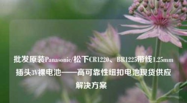 批发原装Panasonic/松下CR1220、BR1225带线1.25mm插头3V裸电池——高可靠性纽扣电池现货供应解决方案  