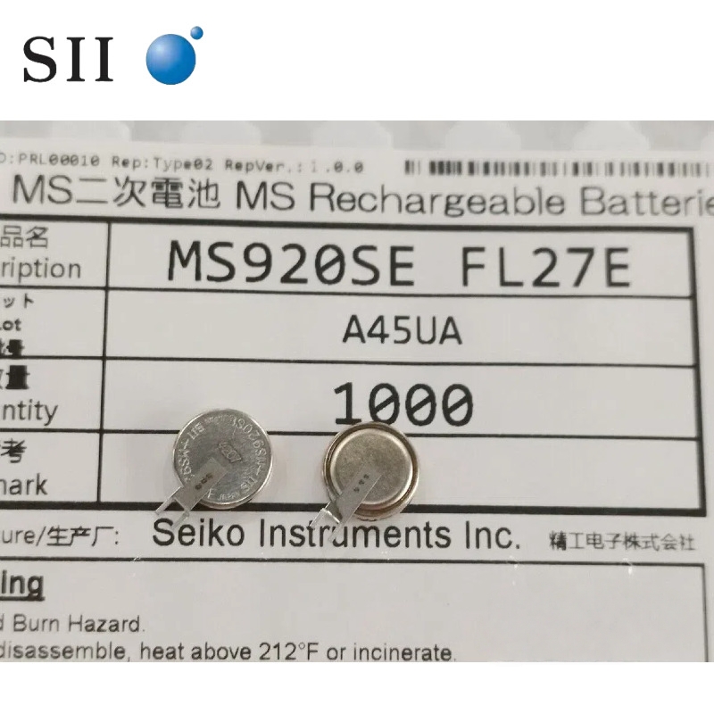 SII精工MS621FE MS614SE MS412FE MS920SE/T原装正品可充电3V电池