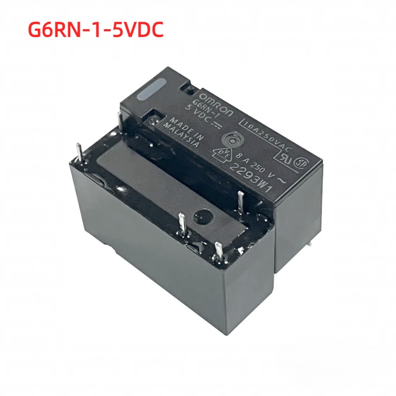 欧姆龙功率继电器G6RN-1-5VDC 12VDC 24VDC一组常开8A负载5脚原装