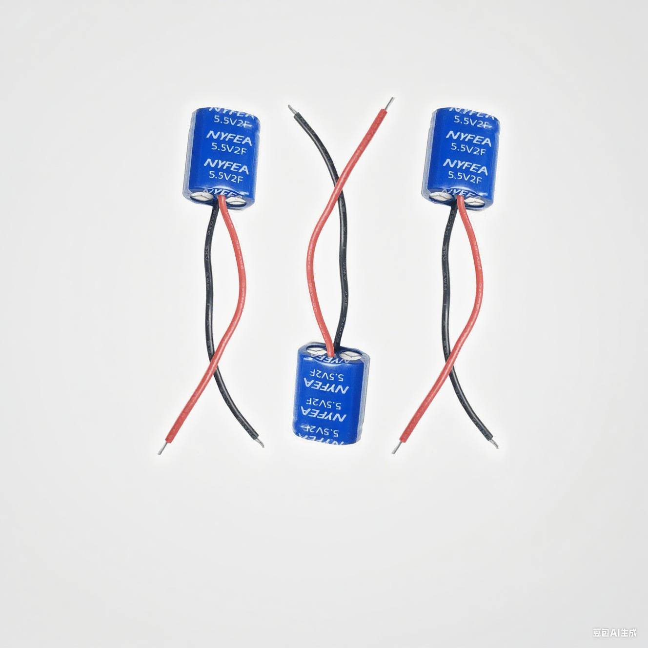 5.5V2F行车记录仪设备主板5.5V 2F记忆电容组合带线法拉电容徕飞