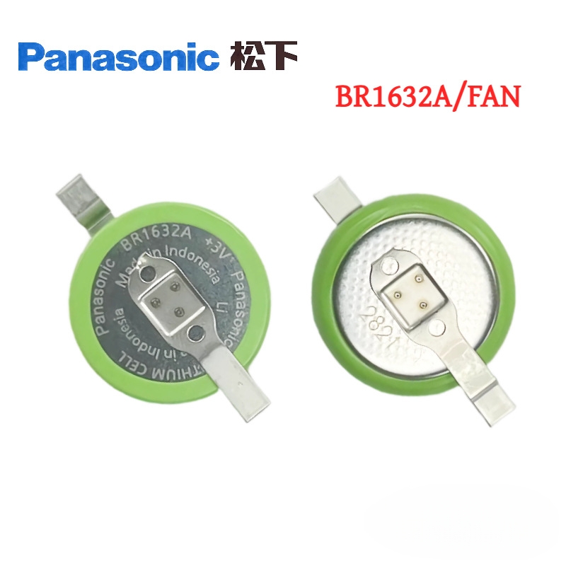 原装进口BR1632A/HAN BR1225A/2477A/2450A带焊脚耐高温锂电池 3V
