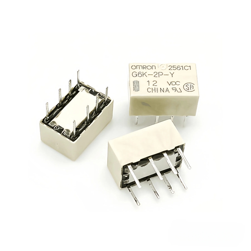 全新原装欧姆龙信号继电器G6K-2P-5VDC 12VDC 24VDC两组转换 8脚2