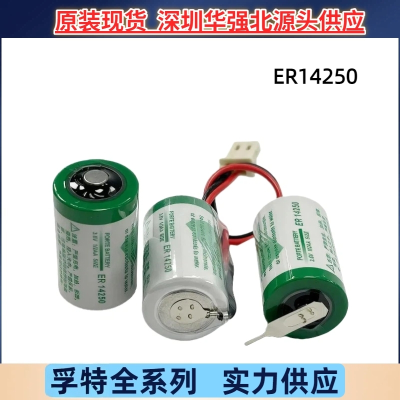 FORTE孚特ER14250 锂电池LS14250 3.6V台达编程器物联网PLC 1/2AA