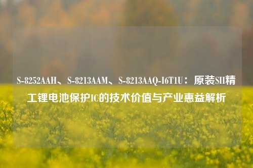S-8252AAH、S-8213AAM、S-8213AAQ-I6T1U：原装SII精工锂电池保护IC的技术价值与产业惠益解析