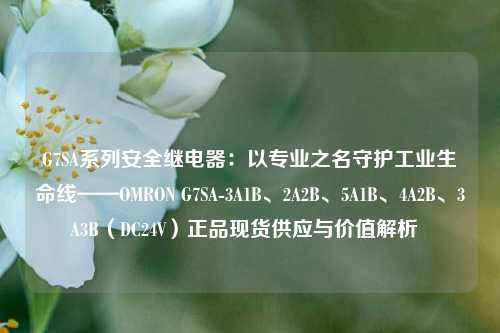 G7SA系列安全继电器:以专业之名守护工业生命线——OMRON G7SA-3A1B、2A2B、5A1B、4A2B、3A3B(DC24V)正品现货供应与价值解析 G7SA系列安全继电器:以专业之名守护工业生命线——OMRON G7SA-3A1B、2A2B、5A1B、4A2B、3A3B(DC24V)正品现货供应与价值解析