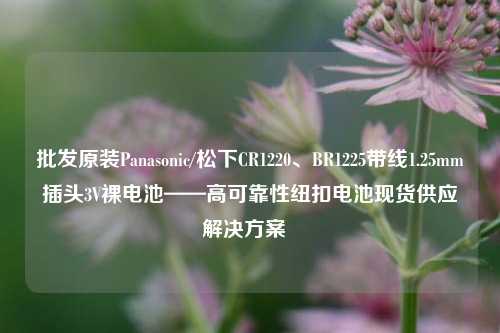 批发原装Panasonic/松下CR1220、BR1225带线1.25mm插头3V裸电池——高可靠性纽扣电池现货供应解决方案 批发原装Panasonic/松下CR1220、BR1225带线1.25mm插头3V裸电池——高可靠性纽扣电池现货供应解决方案