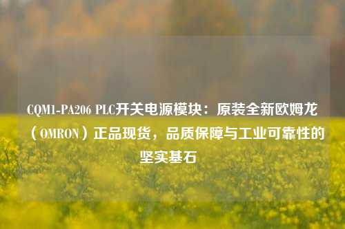 CQM1-PA206 PLC开关电源模块：原装全新欧姆龙（OMRON）正品现货，品质保障与工业可靠性的坚实基石  