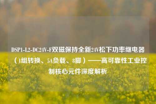 DSP1-L2-DC24V-F双磁保持全新24V松下功率继电器（1组转换、5A负载、8脚）——高可靠性工业控制核心元件深度解析